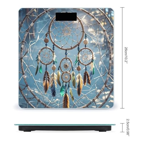 Báscula digital de baño Dream Catcher con pantalla grande miniatura 2