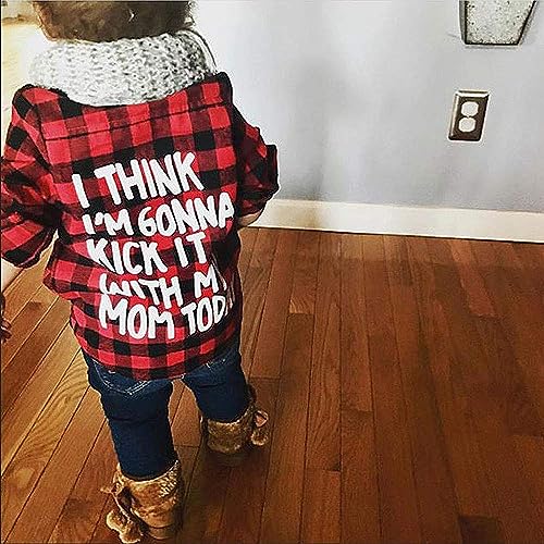 MERSARIPHY Toddler Long Sleeve Shirt Baby Boy Girl Plaid Top for Toddler Spring Winter Coat for Kid3