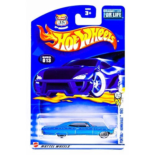Mattel Hot Wheels 2003 1:64 Scale Blue 1965 Pontiac Bonneville Die Cast Car #013