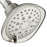 AquaDance Satin Nickel Hot Oval Square Style 6-setting High-Pressure Luxury Shower Head. Angle Adjustable, Solid Brass Connection Nut, Finish....