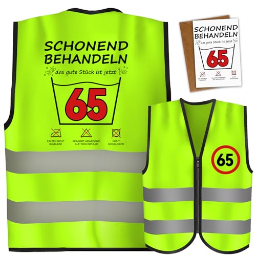 Giftota 65 Geburtstag Geschenk Männer 35 Geburtstag für Männer mit Geburtstagskarte Geburtstag Mann Geschenk Geschenke Für Männer Weste Lustige Geschenk Geburtstag für Geburtstagsfeier Eimer