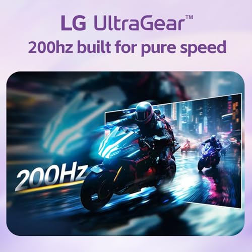 Image of LG 32 inch Ultragear Monitor, QHD IPS Display, 200Hz, 1ms GtG, G-SYNC Compatible, AMD FreeSync Premium, 99% sRGB, HDR10, HDMI 2.0, Display Port 1.4, Ergonomic Height /Tilt /Pivot /Swivel Adjustable Stand
