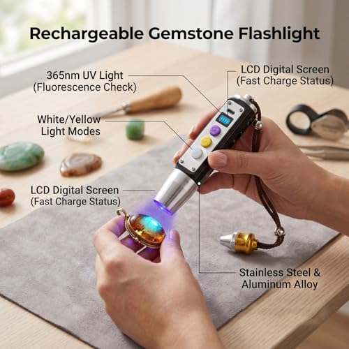 Lampe d'évaluation Cosiki triple source pour révéler le jade - 4