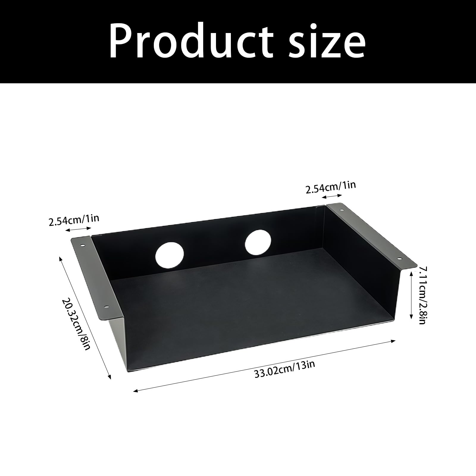 Organizador de mesa de acero al carbono resistente para debajo del escritorio para una utilización óptima del espacio y organización, estante simple para oficinas