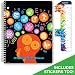 Dated Middle School or High School Student Planner for Academic Year 2019-2020 (Matrix Style - 7"x9" - Subjects Cover) - Bonus Ruler/Bookmark and Planning Stickers