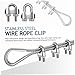 LIFKOME 14 Pcs Stainless Steel Wire Rope Clamps and Cable Clips Heavy-Duty Fasteners for Home Industrial and Mechanical Use Cable Clamp Grips for Secure Wire Rope Installation