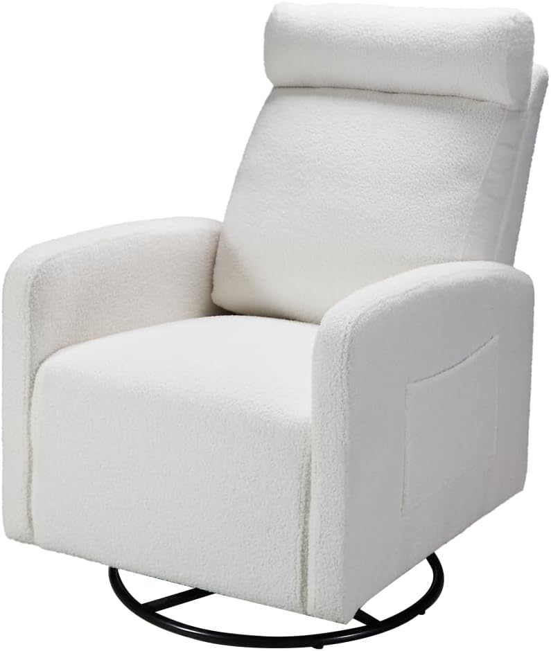 Swivel Glider Chair - Comfortable Support, Wide Usage, Superior Construction, Gentle Rocking, Comfy Chair