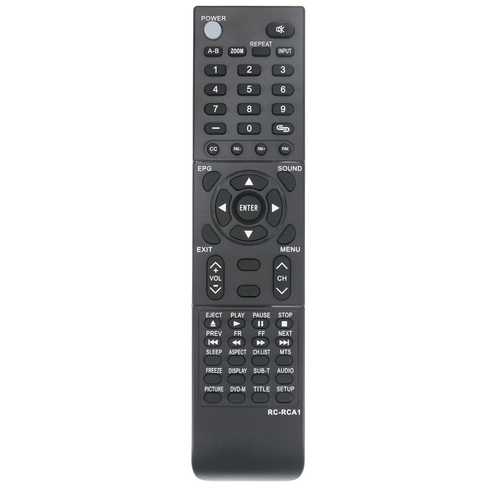 AIDITIYMI Replacement Remote Control RC-RCA1 for RCA LCD LED TV