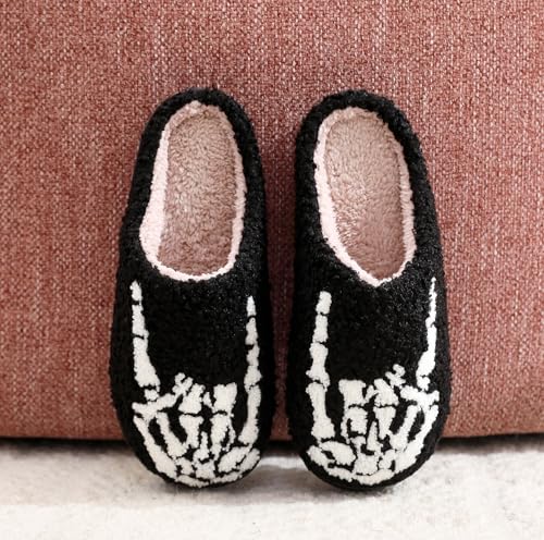 Image of Slippers for Women Men Fuzzy Memory Foam Slipper Fluffy Winter Soft Warm Slip On House Shoes