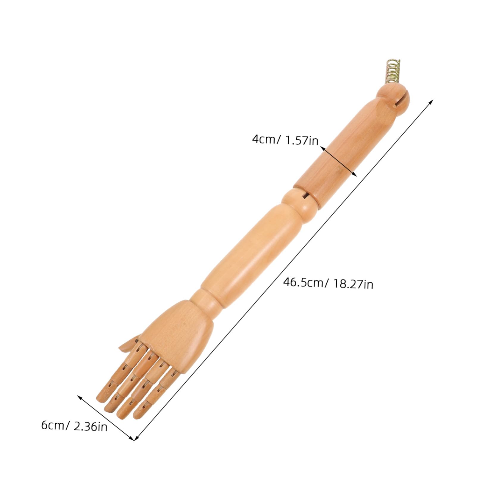jojofuny Bras de Mannequin Flexible en Bois, 1 Paire, Pièces Articulées