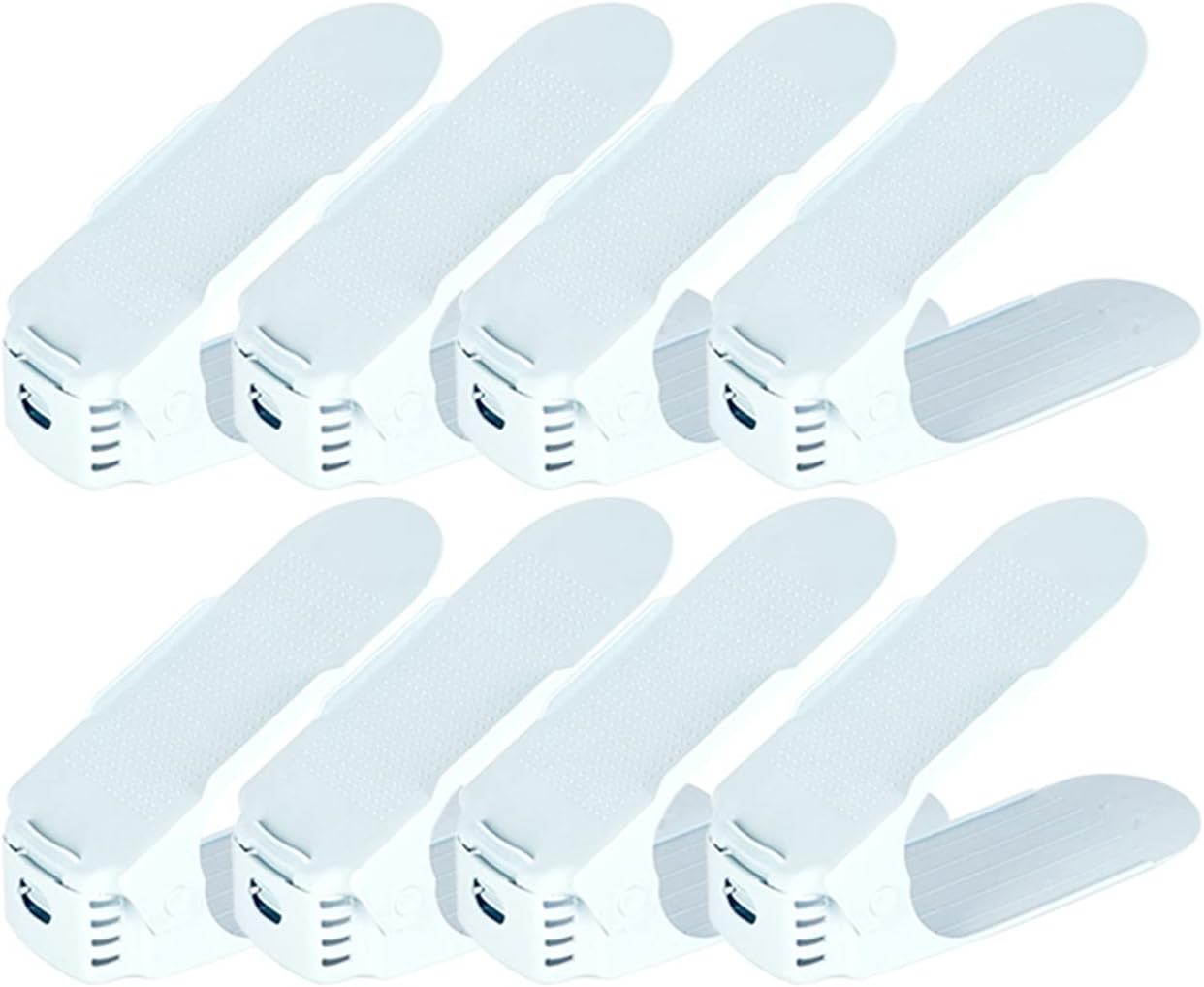 Shoe Rack Adjustable Shoe Slots Organizer Shoe Holder Space Saver Shoe Storage Rack for Girls Ladies and Family (8 pcs) Shoe Cabinet(C)