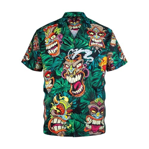 Camisa Casual Hombre EláStica,Camiseta Deporte Hombre Tecnica,Informal Estampada de Manga Corta para con diseño Elegante y Ajuste cómodo Transpirable Ideal Uso Diario Verano Polo T Shirt Top