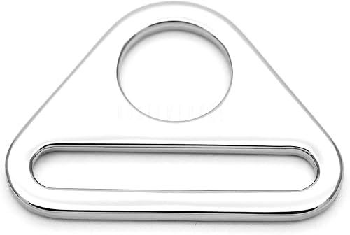 Miniatura 9 de CRAFTMEMORE 4 piezas de ajuste de anillos triangulares hebilla de ajuste de anillos en D para bolsa de coser correa correas SC84