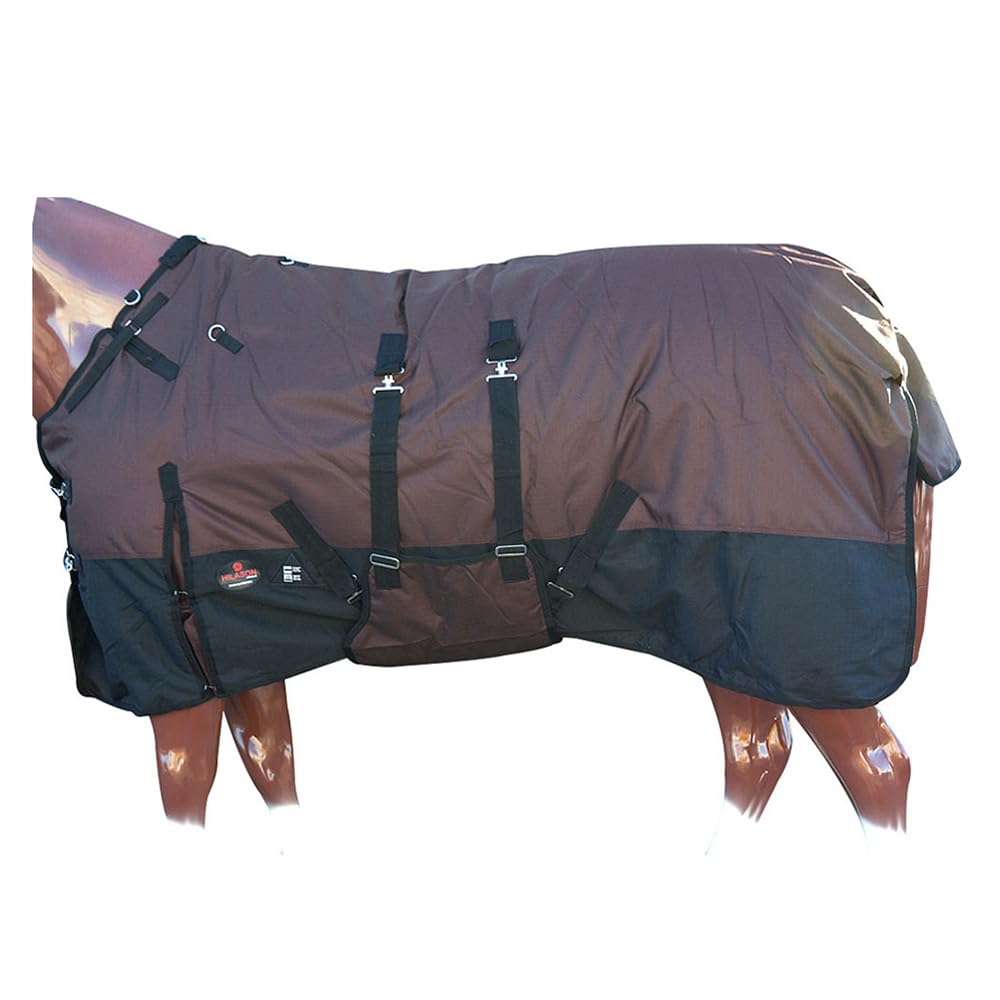 HILASON 1200D Winter Waterproof Poly Horse Blanket Belly Wrap | Turnout Blankets for Horses