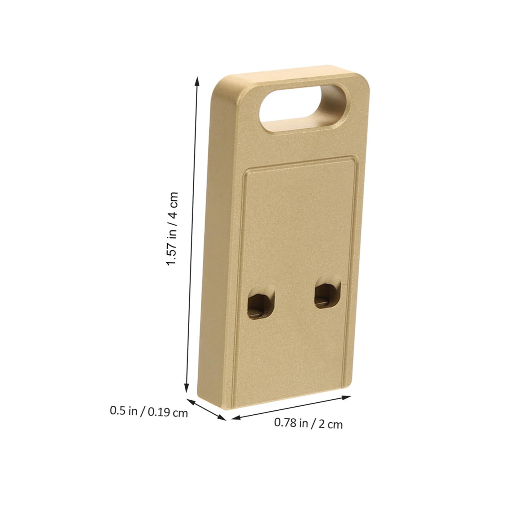 CORHAD Emergency Whistle Pendant for Outdoor Survival Keychain Decor Lightweight Dual Tube Whistle for Hiking Bird Training Referee Use Present Option