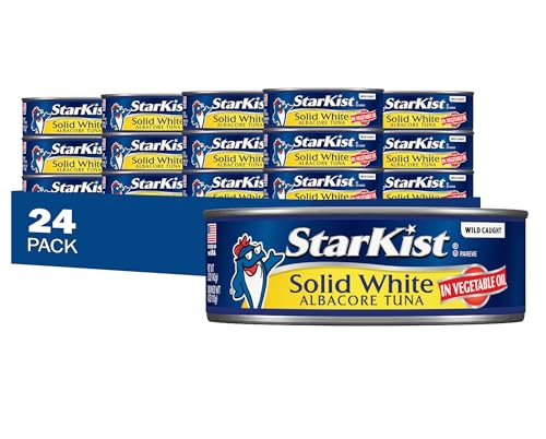 Image of StarKist Solid White Albacore Tuna in Oil, 5oz Canned Tuna, 24-Pack