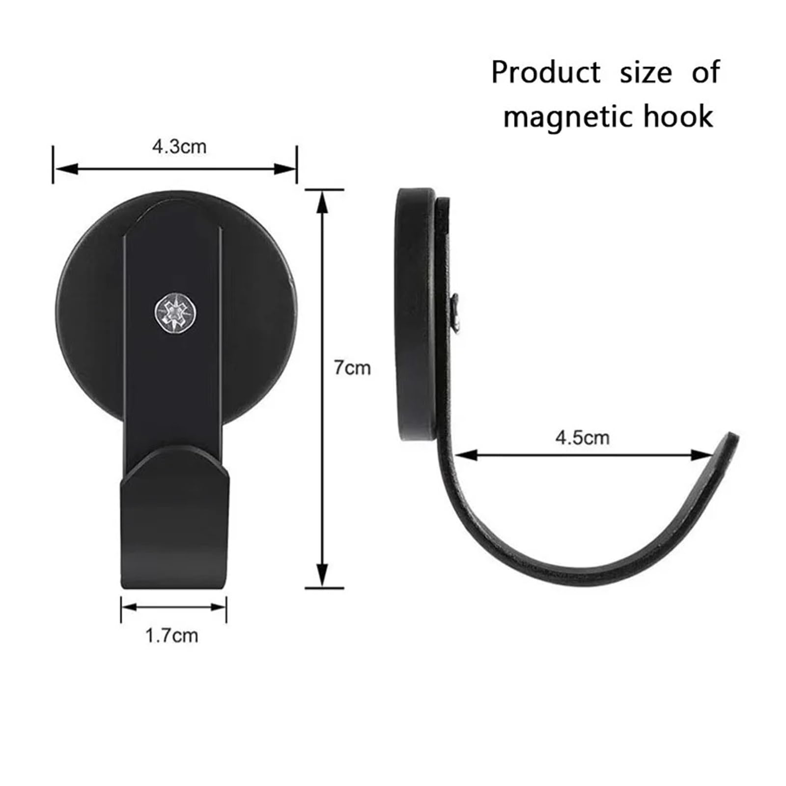 Gancho magnético Fuerte: Colgador magnético de NdFeB Resistente, a Prueba de arañazos y fácil de Instalar for frigorífico y Puerta. Ideal for el hogar(with Timing Function,8PC)