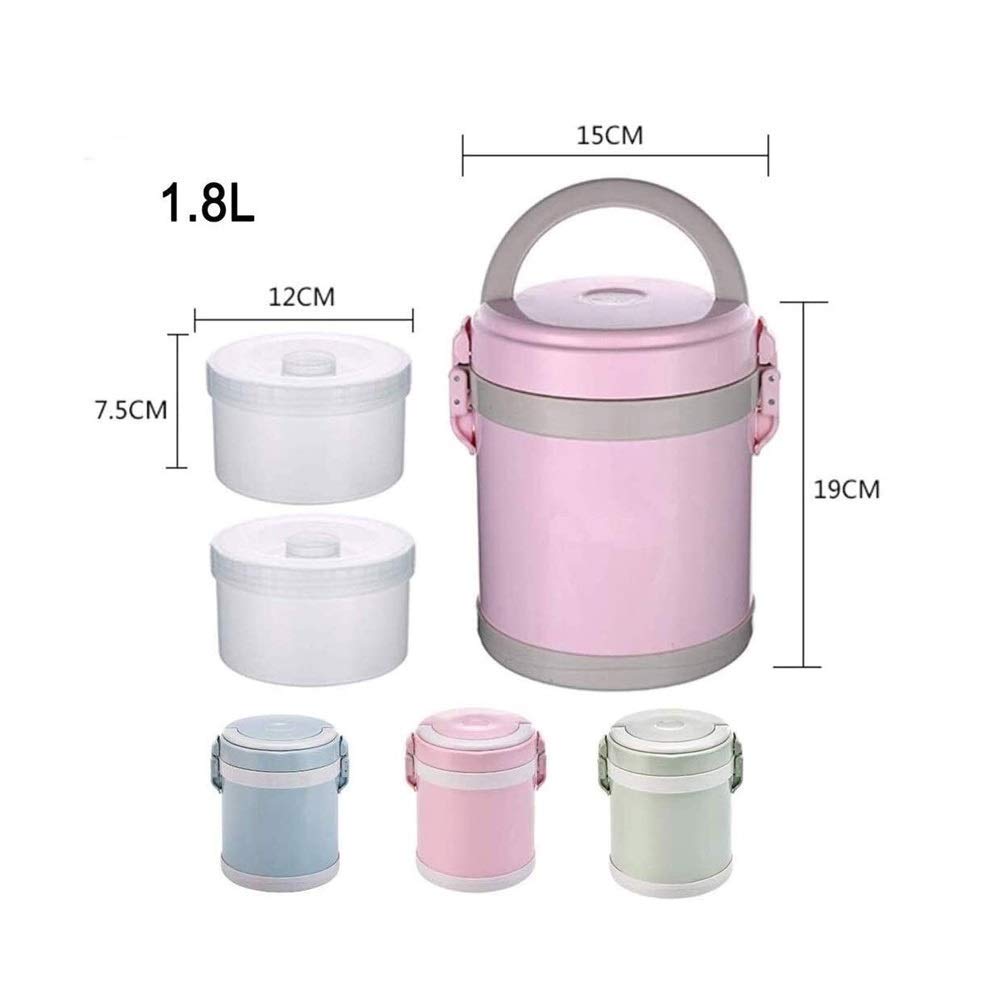 Fiambrera, recipiente térmico aislado para alimentos, frasco de 0,8 l/2,0 l, fiambrera a prueba de fugas, sopa de acero inoxidable, tarros de almuerzo para comida caliente, fiambrera aislada, oferta