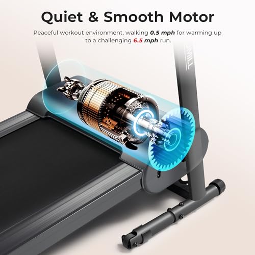 Image of Sunny Health & Fitness Treadpad Slim Walking Pad Treadmill with Handlebars