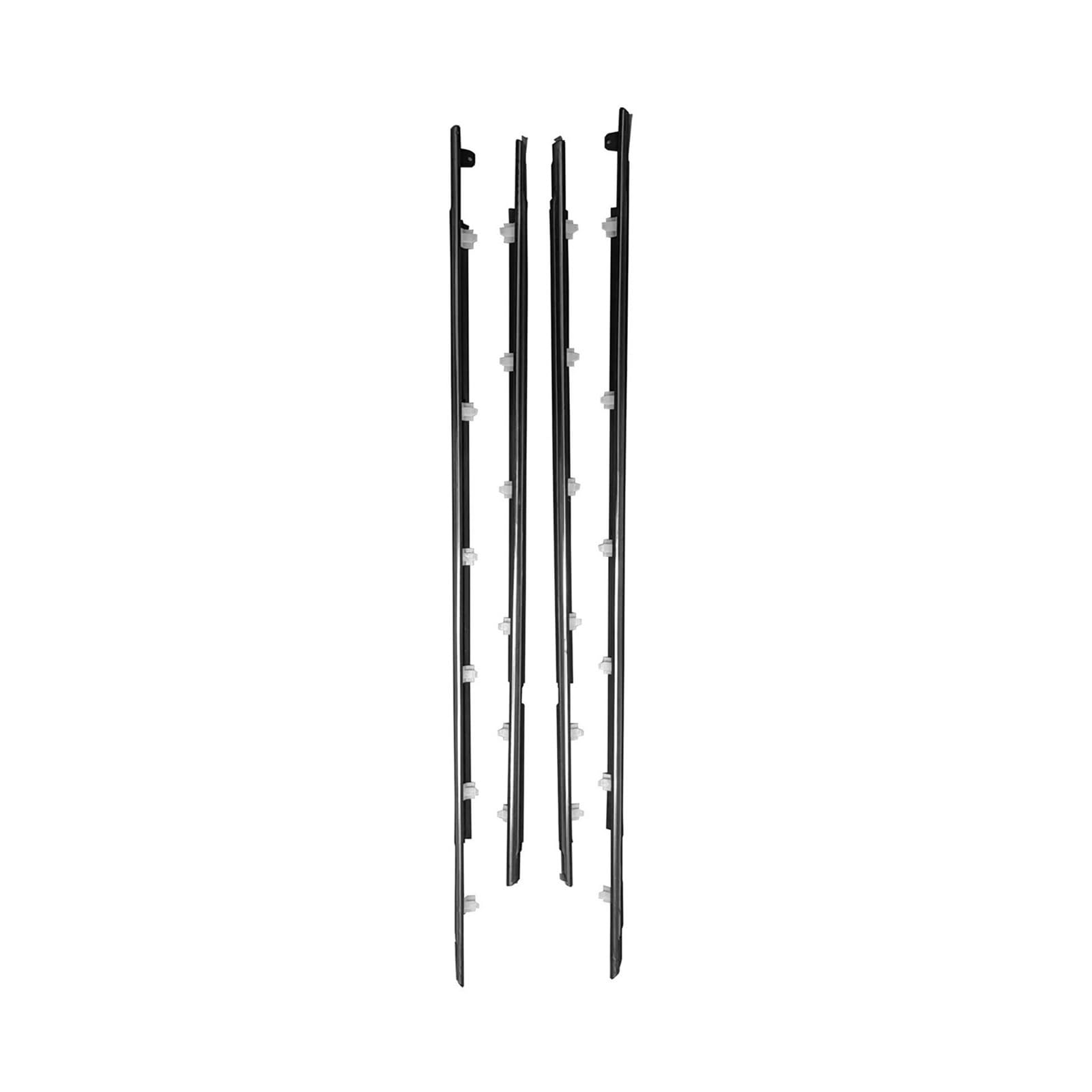 Crjimx Chrome Car Side Window Weather Strip Sealant Weatherstrip For Toyota For Land For Cruiser Lc80 Fzj80 Lx450 1990-1998 7571060021(Chrome)
