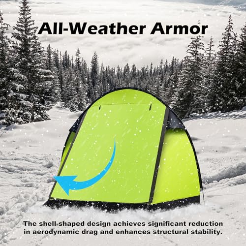 Carpa ultraligera para 4 personas con ventilación y diseño espacioso miniatura 5