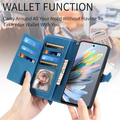 Étui portefeuille Samsung S25 Edge étui rabat cuir porte-cartes