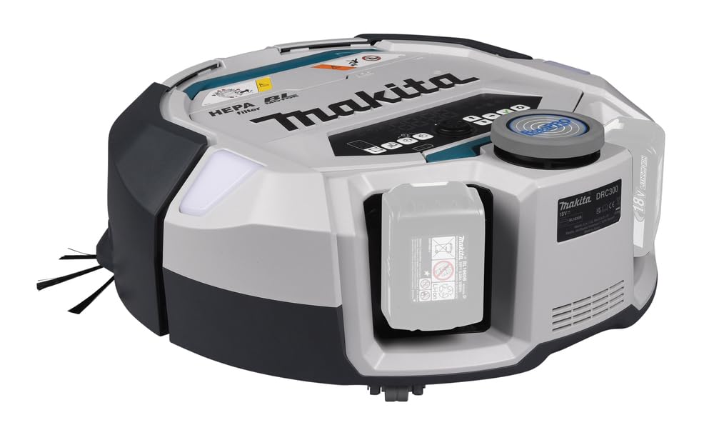Makita Bezprzewodowy Robot Czyszczący, Biały/Czarny