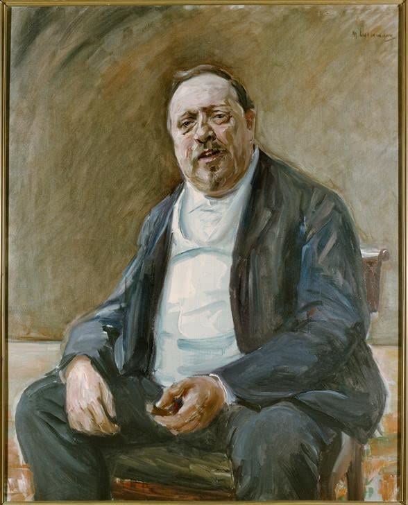 Image Sur Toile Portrait Max Liebermann Décoration Murale pour Grand Salon Elégant