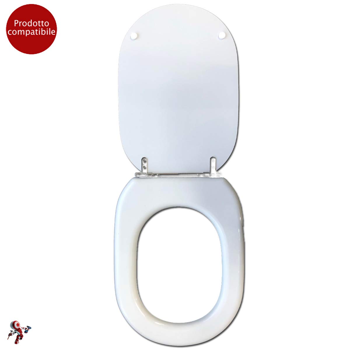 COPRIWATER COPRIVASO TAVOLETTA SEDILE WC PER CESAME VASO BELLE EPOQUE BIANCO | PER CESAME VASO BELLE EPOQUE BIANCO