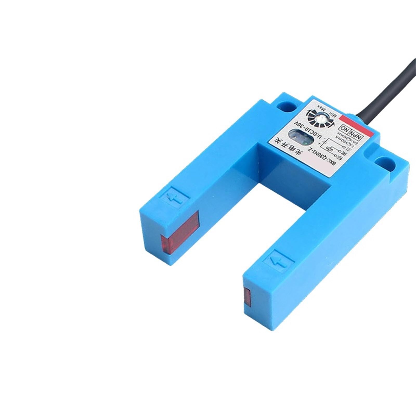 E3S Kwadratowy czujnik optyczny wiązki przelotowej z przełącznikiem NPN PNP NO+NC i odległością wykrywania od 30 mm do 50 mm.(BPC-QD5)