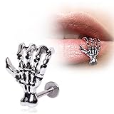 Adecco LLC Zombie Claw Labret 316L Surgical Steel Labret/Monroe (16G 3/8
