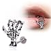 Adecco LLC Zombie Claw Labret 316L Surgical Steel Labret/Monroe (16G 3/8"(10mm))