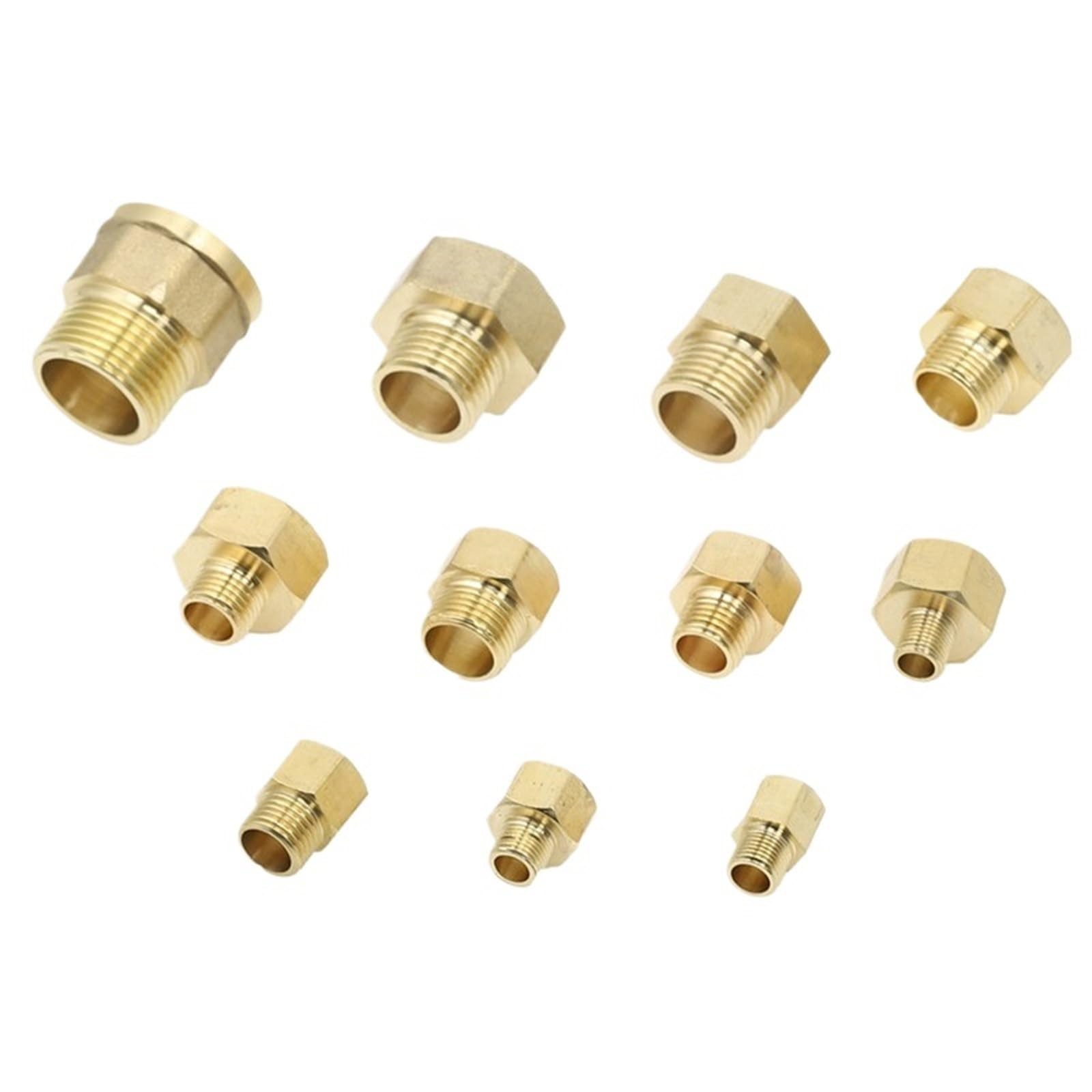 Connecteurs de tuyaux en laiton à filetage mâle à femelle, adaptateur de coupleur en laiton, raccord fileté, 1/8 "1/4" 3/8 "1/2" 3/4 "1" 1-1/4 "(DN25(M) to DN40(F))