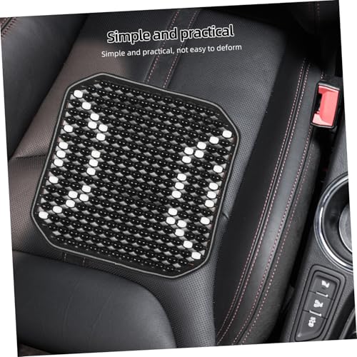 Coussin de siège auto chic en perles de bois et polyester de qualité supérieure - 6