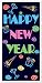 Happy New Year Door Cover Party Accessory (1 count) (1/Pkg)
