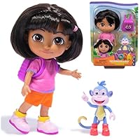 Dora, Best Friends Dora & Boots Set, 15.2-cm Doll with Clothes, Backpack and Boots Toy Figure, Kids Toys for Girls and Boys Ages 3 and Up