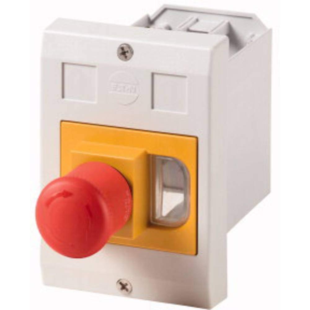 Eaton 281636 isolante in plastica, e di pkz0, H x B x T = 129 X 85 X 80 mm, da incasso, Pulsante di emergenza a fungo