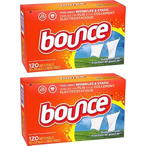 Bounce Weichspüler-Trocknertücher mit Duft „Frische Wäsche“, 240 Stück Cover