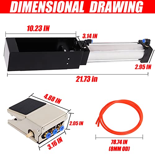 Pneumatic Can Crusher Foot Pedal,Cylinder Soda Beer Bottle Aluminium Can Crusher Recycling Tools Automatic Air Can Crusher #TOP3