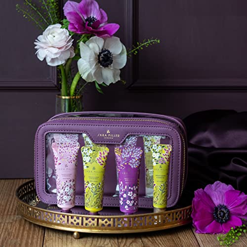 Sara Miller London Hand Cream, Body Wash and Cream x3 30ml, Lip Gloss 15ml, Passion Flower and Frangipani Scented - Image 4