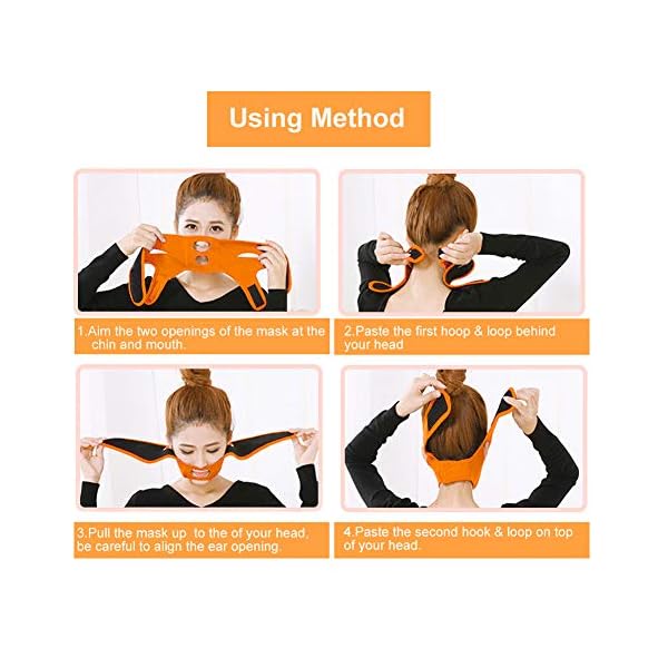 Face-Slimming-Mask-Face-Lifting-Slimming-Belt-Slim-Lift-Tighten-Skin-Bandage-Double-Chin-Slimming-Belt-for-Compact-Facial-SkinOrange Double Chin Reducer, Face Slimming Mask Face Lifting Belt Slim Tighten Skin Bandage Double Chin Slimming Belt for Compact Facial Skin(Orange)