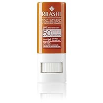Rilastil Sun System Stick Transparente SPF50+ Protezione Solare Viso, 8.5ml