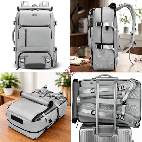 Image of REDHORNS Multifunctional 3-In-1 Anti-Theft Handbag /Multi-Purpose Cross body Bag, 16-Inch Business Laptop with USB port, Unisex 30L Water-Resistant Bag, fits for Camping, Outdoor, Travel