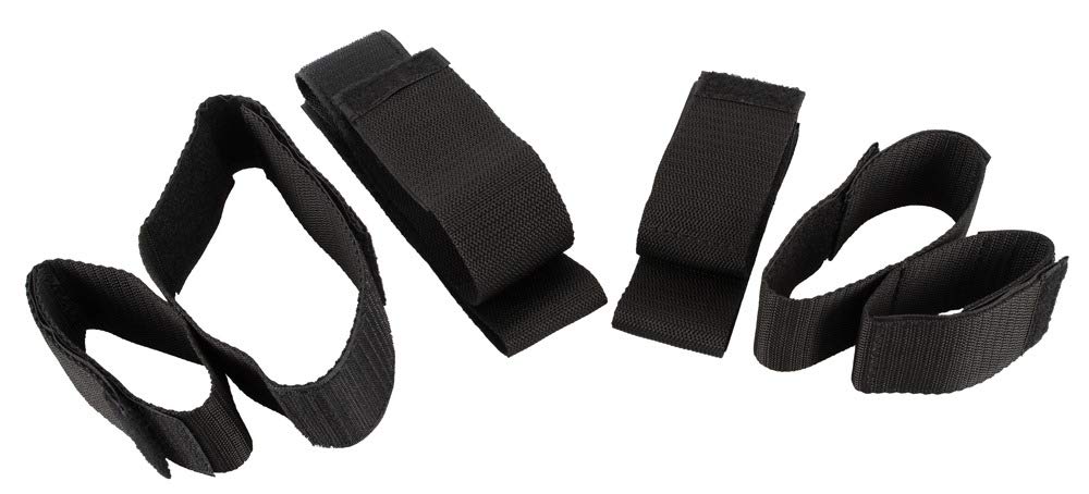 Bad Kitty Unisexo Restricciones de brazos y piernas Atar Negro 26-51,5 cm