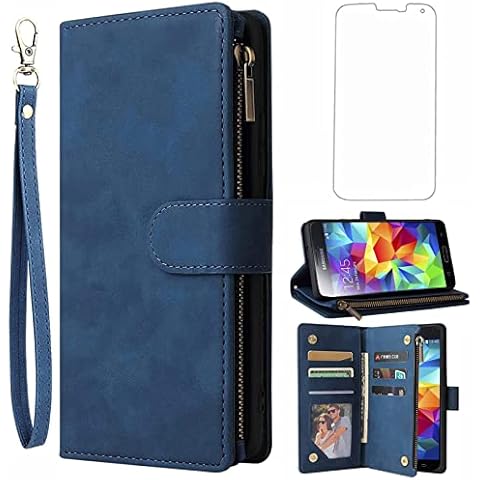 Asuwish Galaxy S5 Wallet Case Cover