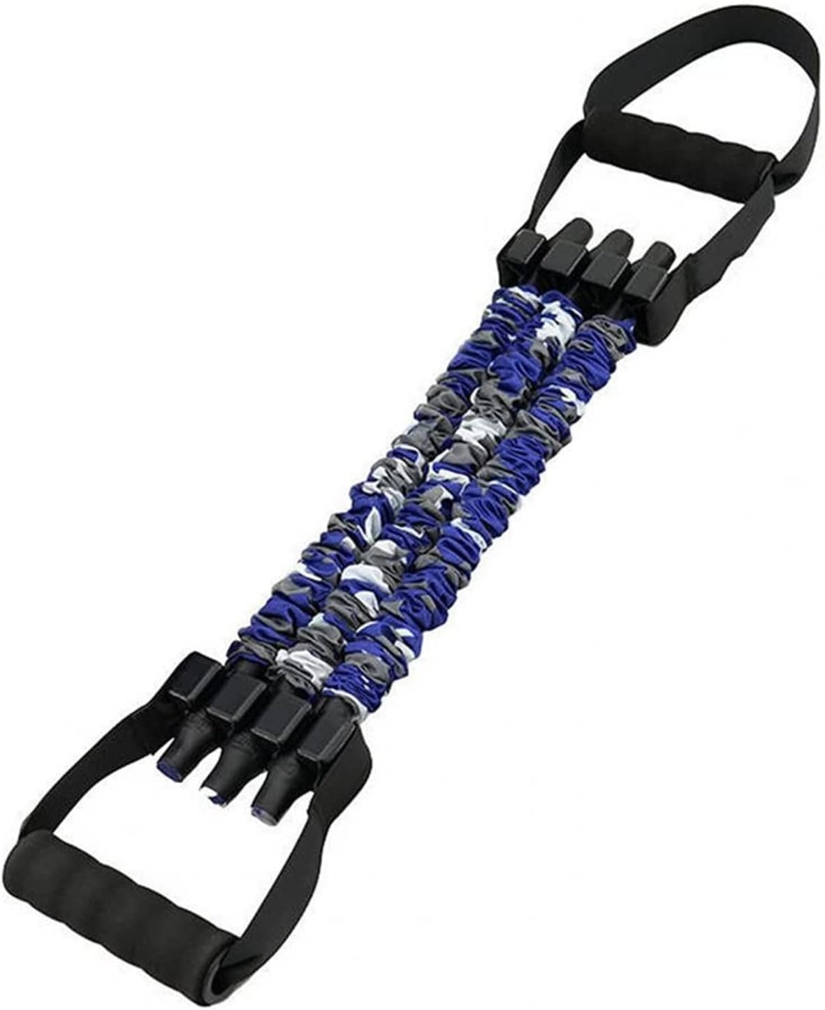 WANAM Portable Bar Elastic Fitness Resistance Band Rubber Chest Expander High Strength Handles Workout Equipment Arm Muscle Chest Exerciser