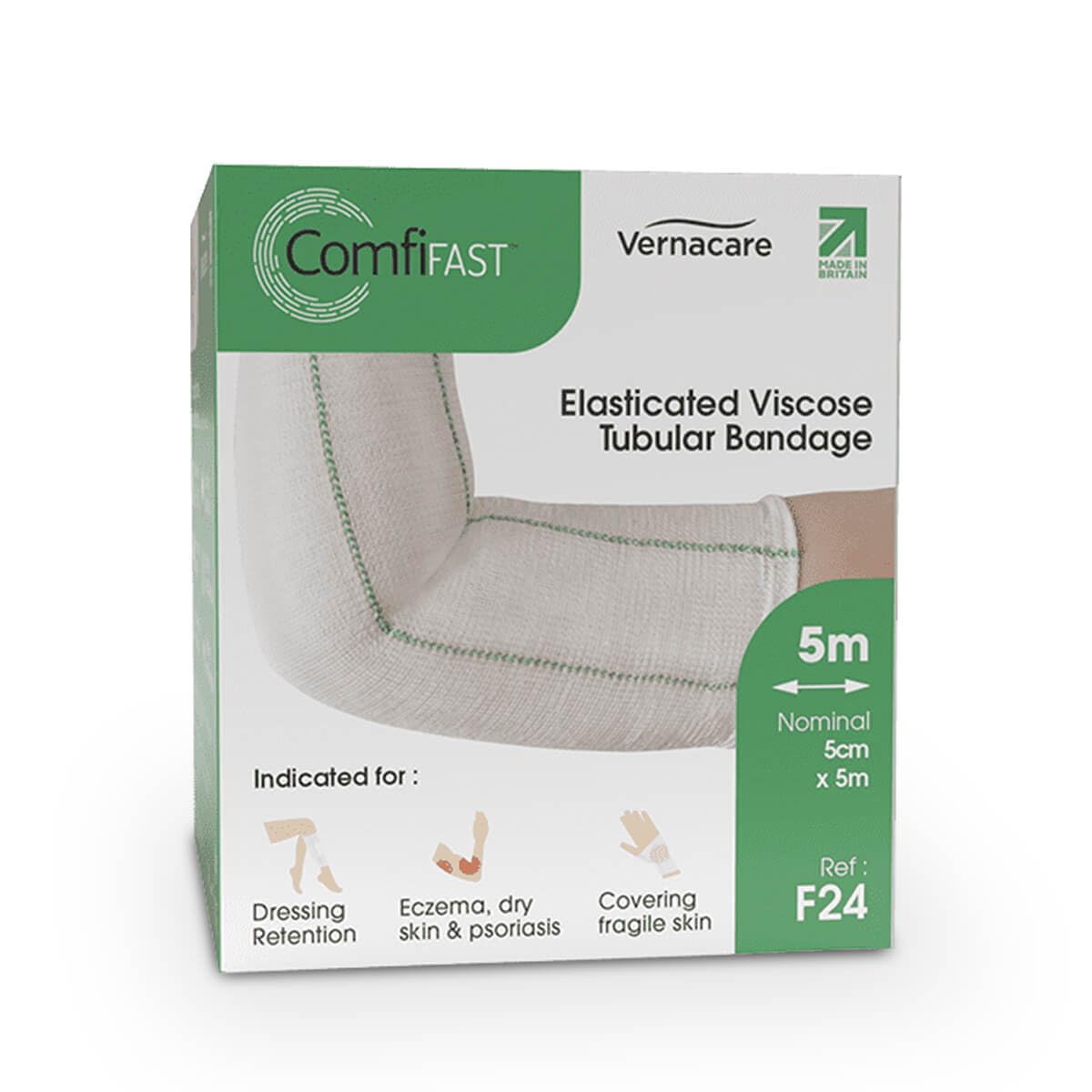 Comfifast Green Tubular Bandage 5cm x 5m x 1 (D096909)