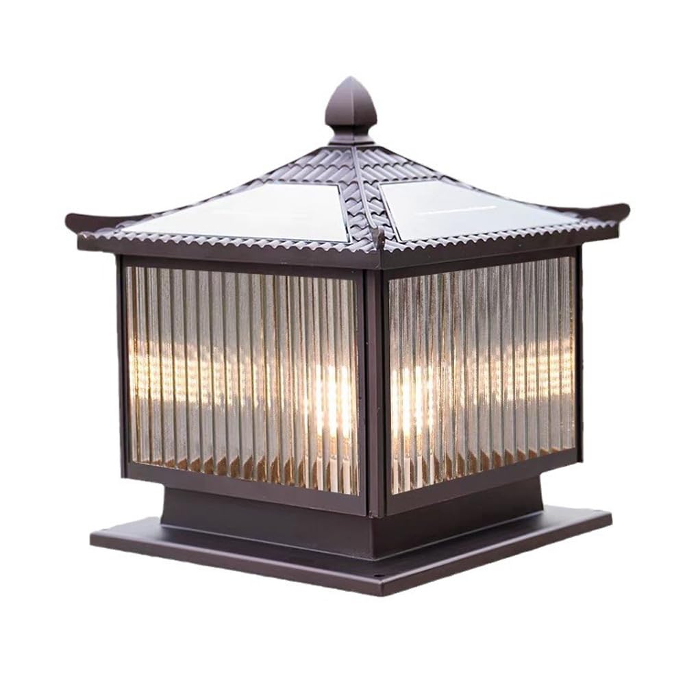 Solarna lampa kolumnowa zewnętrzna wodoodporna odlewana ciśnieniowo aluminiowa słupek lampy do ogrodu trawnika werandy willi ogrodzenia bramy