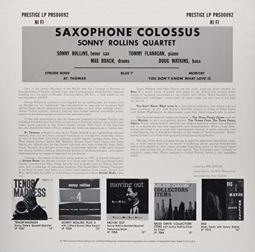 Saxophone Colossus [Disco de Vinil]