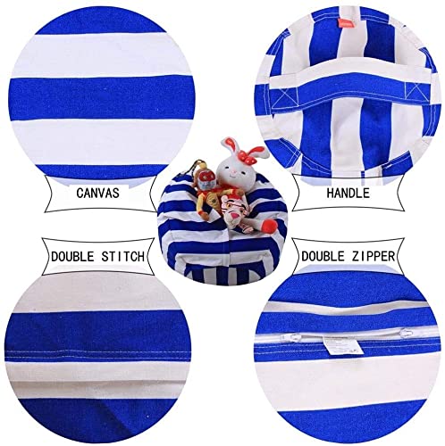 Woqo Bean Bag Cover Bean Bag Chair Cover, Stuffed Animal Storage Bean Bag Chair Cover For Kids Large Premium Cotton Canvas No Filler For Bedroom Living Room Sofa Cover Lazy Sofa Cover #TOP6